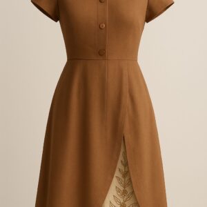 Vestido Raízes Marrom