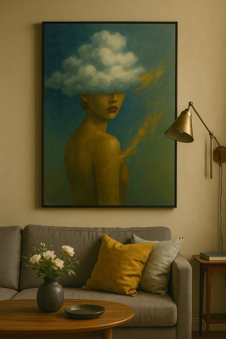 Quadro Entre Nuvens e Silêncios - Imagem 2